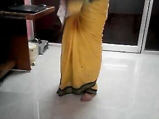 Desi tamil Vocal be fitting of aunty revealing